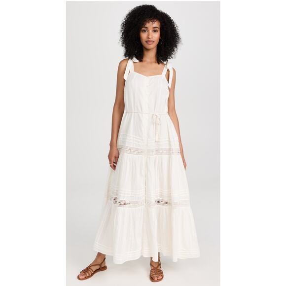 Cleobella Ambrosia Ivory Tiered MAXI Dress in - NWT - Picture 1 of 11